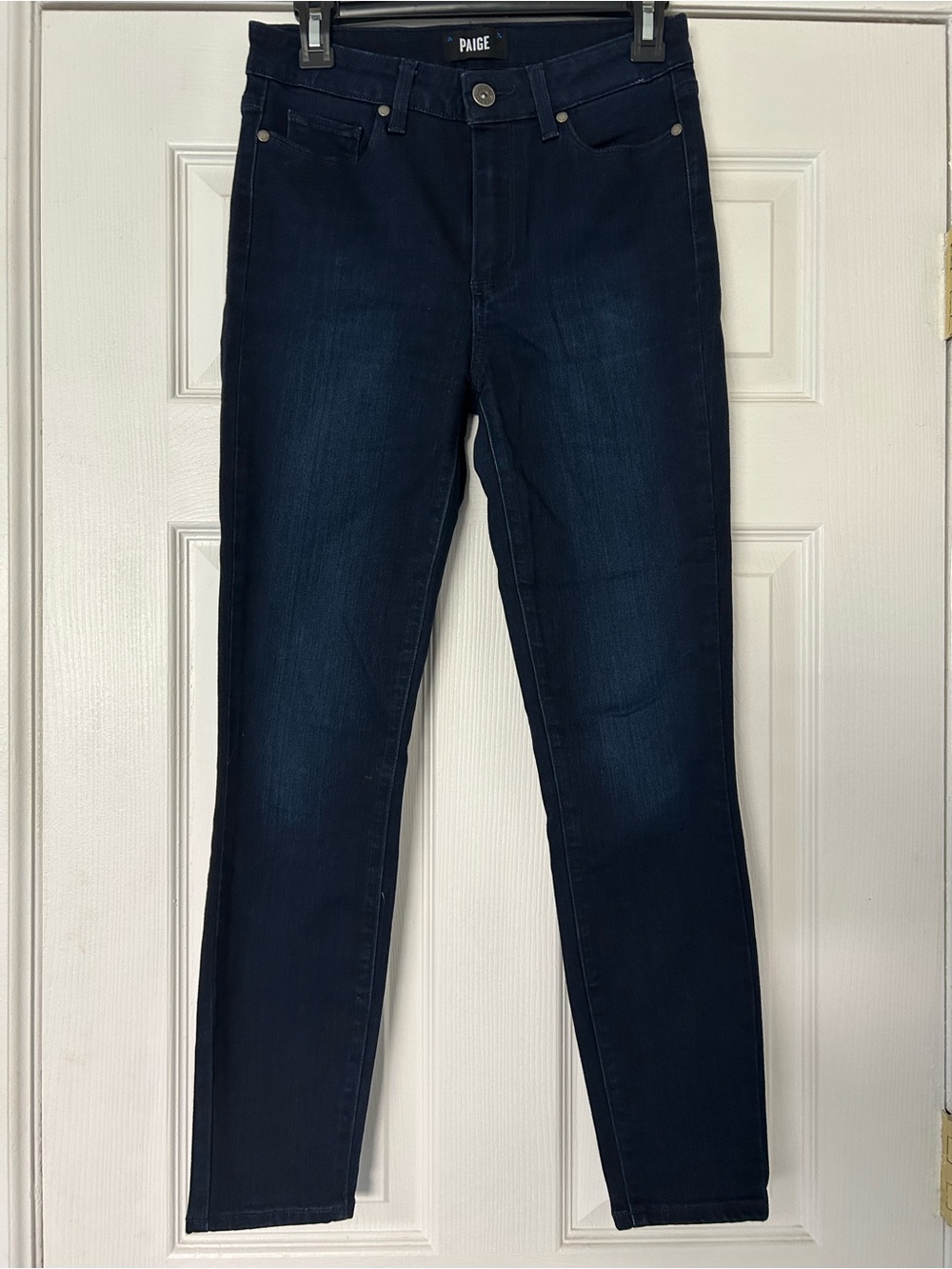 PAIGE Hoxton Ankle High Rise Skinny Jeans Dark Wash Size 28
